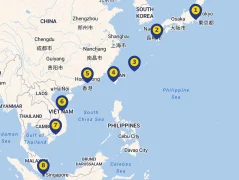 Mapa plavby
