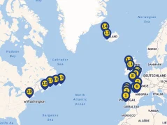 Mapa plavby