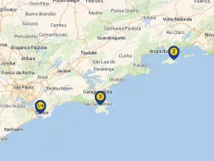 Mapa plavby