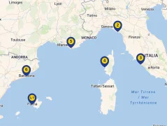 Mapa plavby