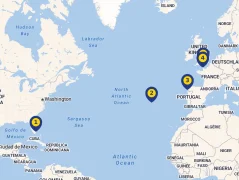 Mapa plavby