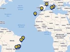 Mapa plavby
