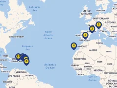 Mapa plavby